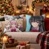 Anime Watanare Cushion Cover Cushion Cover Soft Plush Cushion Covers Fluffy Throw Pillow Cases For Sofa Bedroom