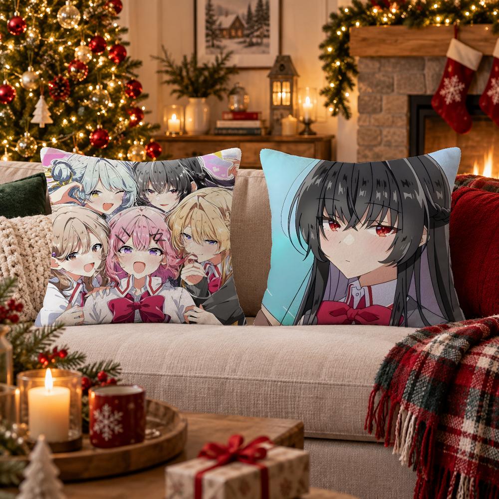 Anime Watanare Cushion Cover Cushion Cover Soft Plush Cushion Covers Fluffy Throw Pillow Cases For Sofa Bedroom