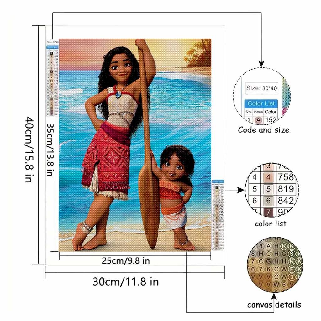 DIY Diamond Painting The Croods Cross Stitch Kit Mosaic Art Diamond Painting Full Circle Diamond Home Decoration