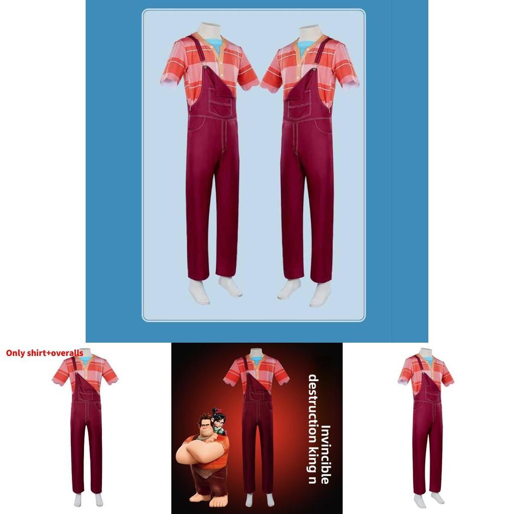 Wreck It Ralph Cosplay Costume For Halloween With Polyester Fabric And Comfortable Fit For Kids And Teens