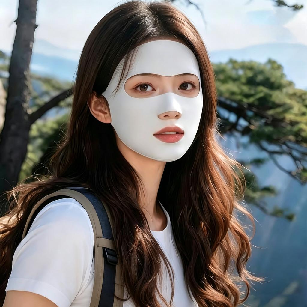 New 1PC Ice Silk Riding Face Mask Breathable Washable Dustproof Sunscreen Anti-UV Protects Corners of Eyes for Outdoor Sports
