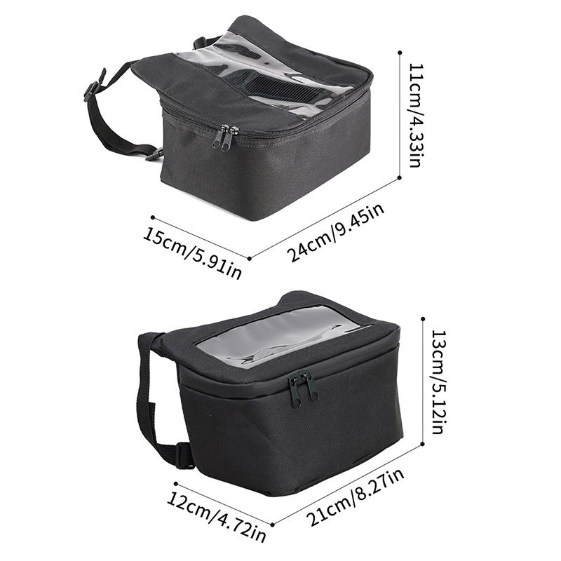 Vordere Motorradtasche Touchscreen Wasserdicht Fahrradnavigation Lenkeraufbewahrung Hüfttasche Lenkertasche Tragbar Für Vespa Hik