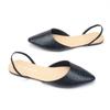 Casual pointed two sandals, new stone pattern flats for women, flat heels for women