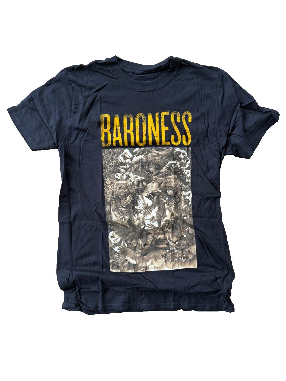 Baroness Band Gold & Grey Tshirt sizes S, M, L, XL Unisex T-Shirt XXL