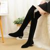 Large Size Winter Over The Knee Boots Women Stretch Fabric Women Thigh High Sexy Woman Shoes Long Bota Feminina