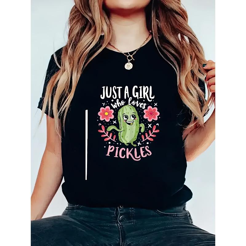 

Women s Summer Spring Graphic Print Tee Casual Short Sleeve Crew Neck Top 4XL чорний