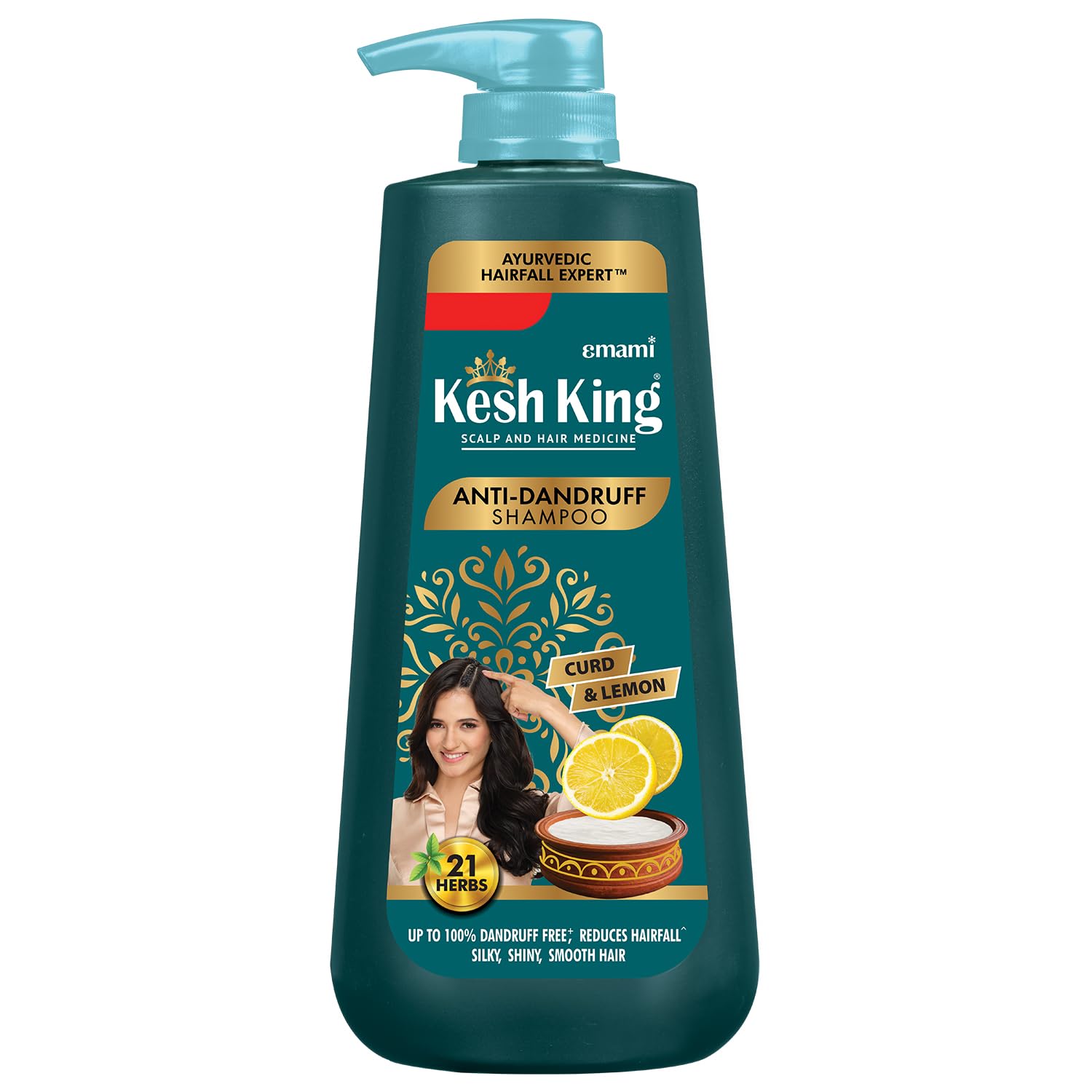 

Kesh King Ayurvedic Anti-Dandruff Shampoo 600ml | Hair Fall Control | Itchy Scalp Relief | Paraben-Free Herbal Shampoo With Curd And Neem