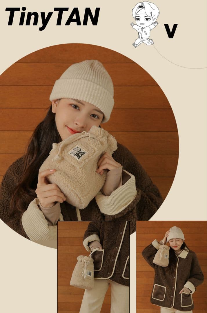 

[USED] Official BTS TinyTANV 2-way bucket bag