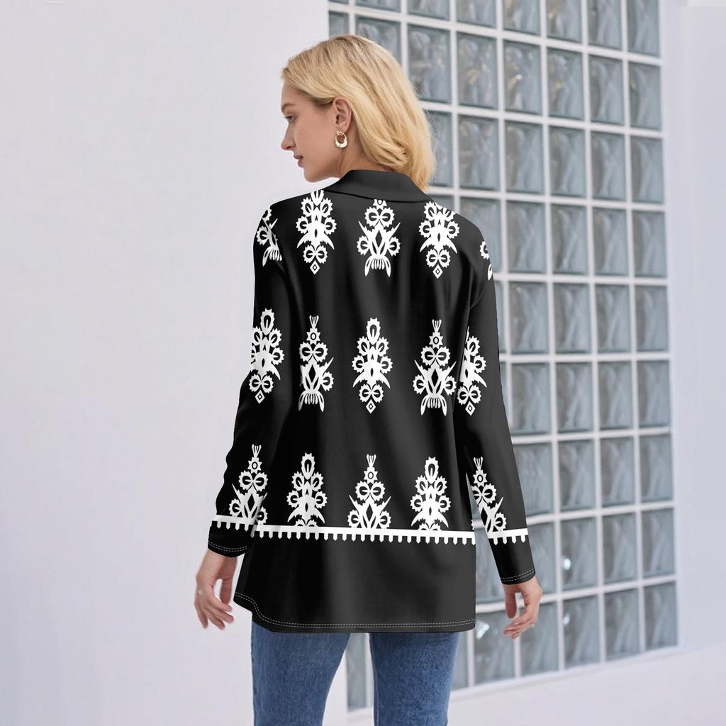 Women's Long Sleeve Cardigan V Neck Fashion Printed Shirt Lightweight  Casual Loose Thin Cardigans With Pockets