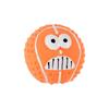 Latex Squeaky Football Dog Toy Textured Teeth Cleaning Chew Ball Interactive Pet Toy for Small Medium Dogs