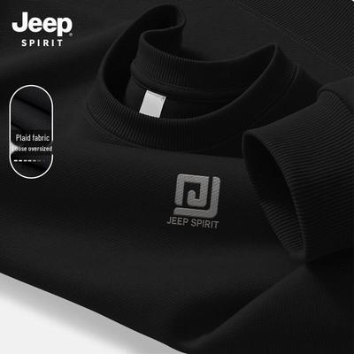 JEEP SPIRIT Men's Loose Fit Pullover Sweatshirt