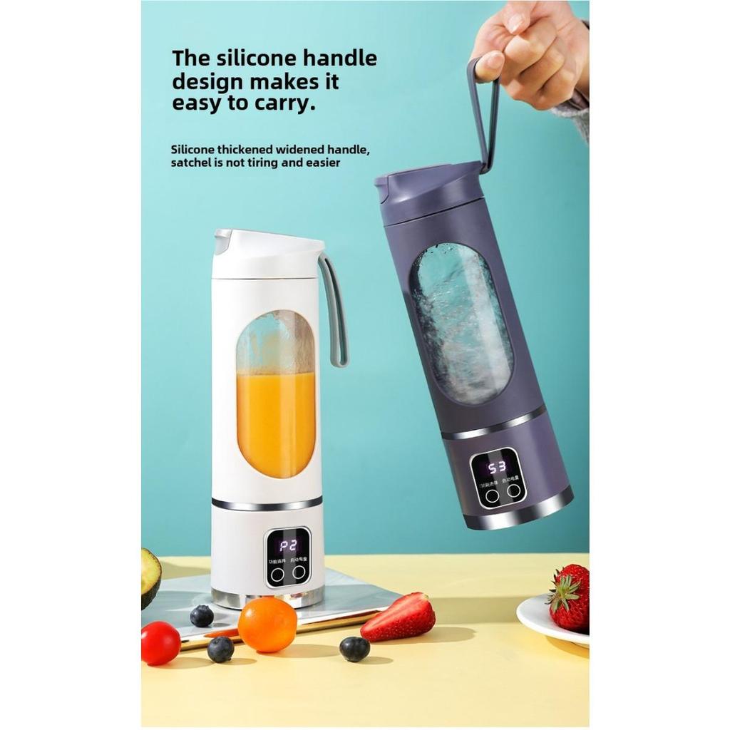 Portable USB-Rechargeable Blender & Juicer - Easy Clean, Perfect for Fruit & Vegetable Drinks, 12 Blades, Dual Motors/10 Blades, Single Motor.