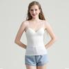 Women's Solid Color Camisole with Chest Pad Casual Loungewear