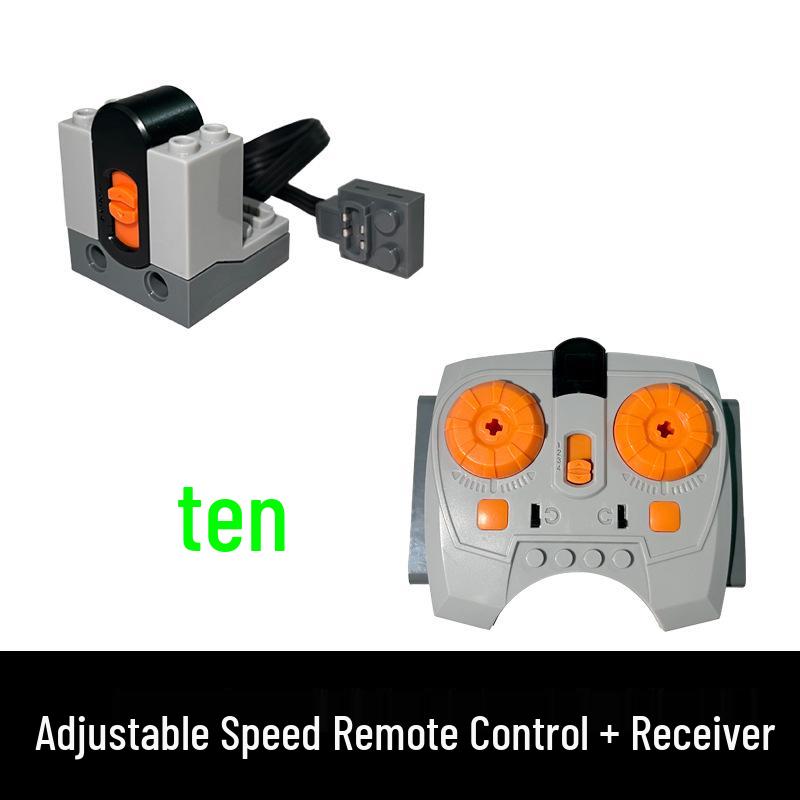Accessori Elettrici PF Compatibili LEGO Motore M e Ricevitore per Blocchi da Costruzione Radiocomandati