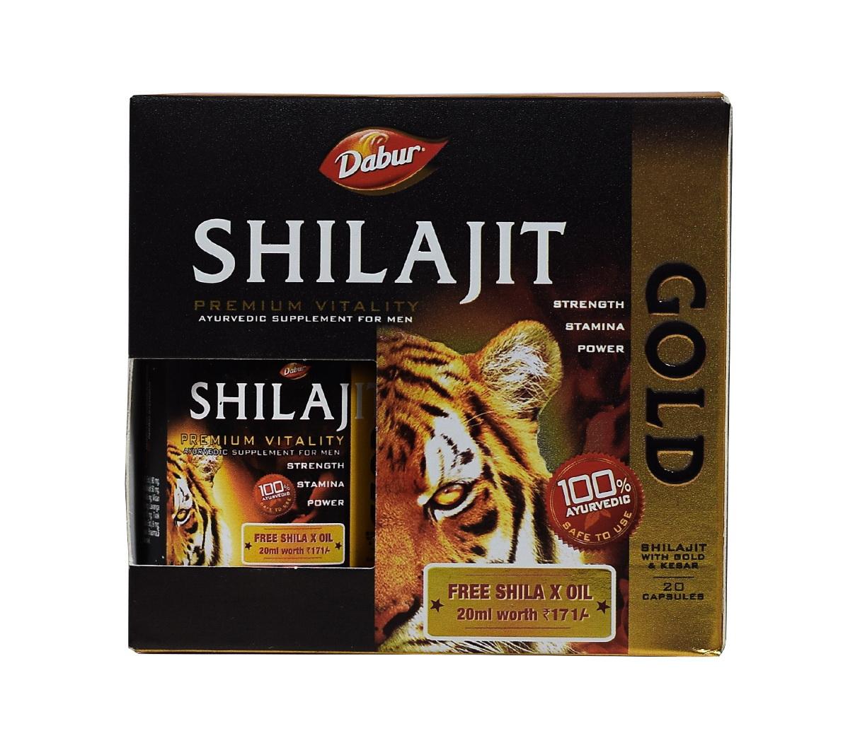 

Shilajit Gold, Dabur (20 кап), Шиладжит Голд, Муміє