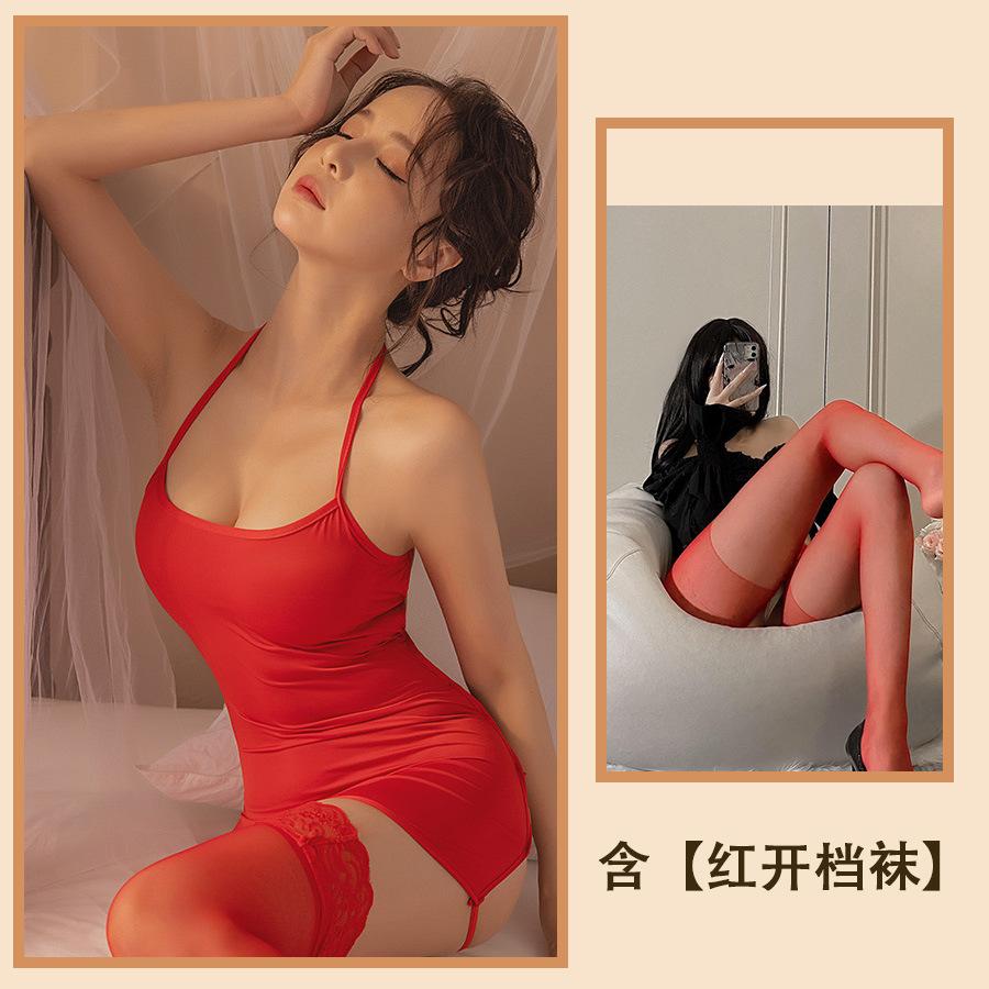 Sex Underwear, Sexy Hip Skirt, Women's Suspender Nightdress, Hot Breasts, Passion and Free Temptation, Perspective Suit