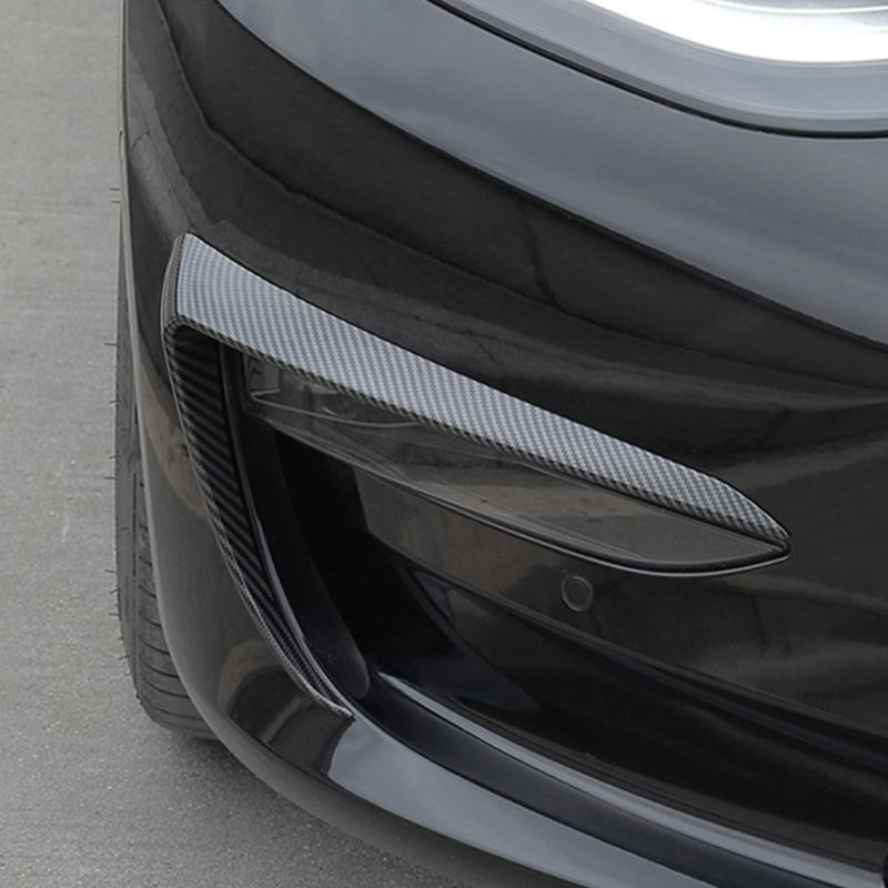 Front Fog Light Eyelid Eyebrow Molding Stripe ABS Decal Pre-Cut Sticker for Car Styling