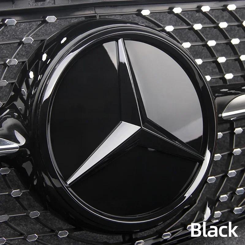 1pcs Car Front Grille Emblem Star Badge Logo Mirror For Mercedes Benz W205 W204 W253 W213 W206 W166 gle glc RM1