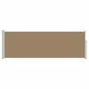Retractable Side Awning Taupe 300 X 100 Cm Polyester