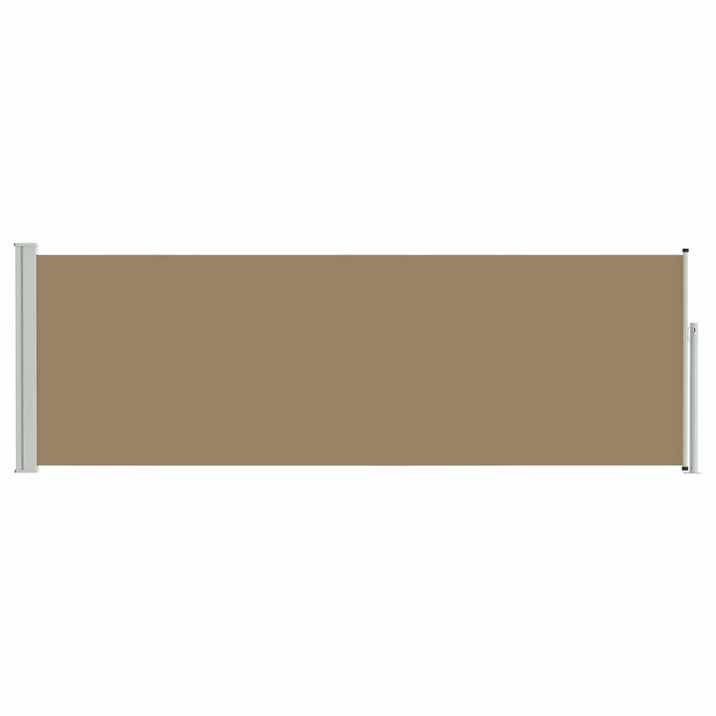 Retractable Side Awning Taupe 300 X 100 Cm Polyester