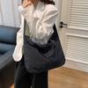Korean Style Nylon Shoulder Bag Soft Underarm Bag Versatile Large Capacity Tote Bag School