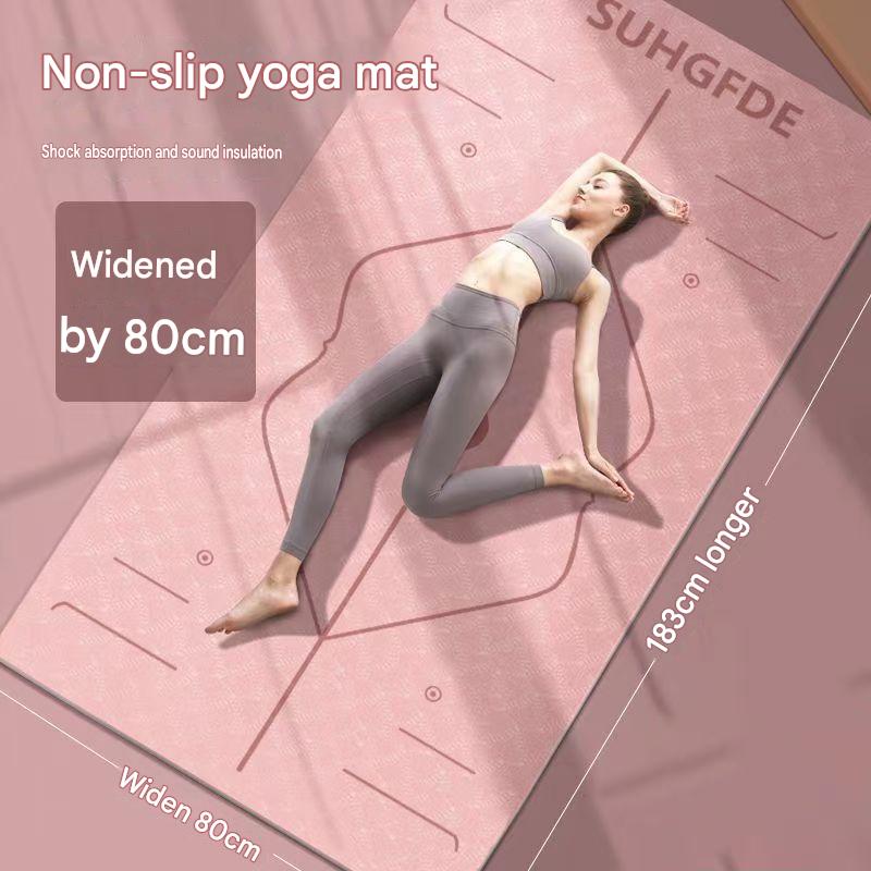 Yoga mat, women's fitness mat, home use, non-slip, soundproof, shock-absorbing, quiet, new style sports slimming mat