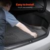 VEVOR Cargo Mat Compatible with Toyota Camry Hybrid 2018-2025, Precise Fit Odorless Durable Trunk Mat, TPE Trunk Protector Replacement, Black (1PCS)