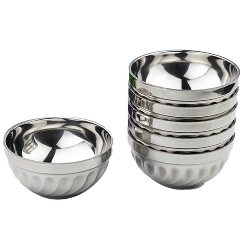

Homeglen 201 Stainless Steel Double-Layer Insulated Rice Bowl 15cm (Pack of 10)