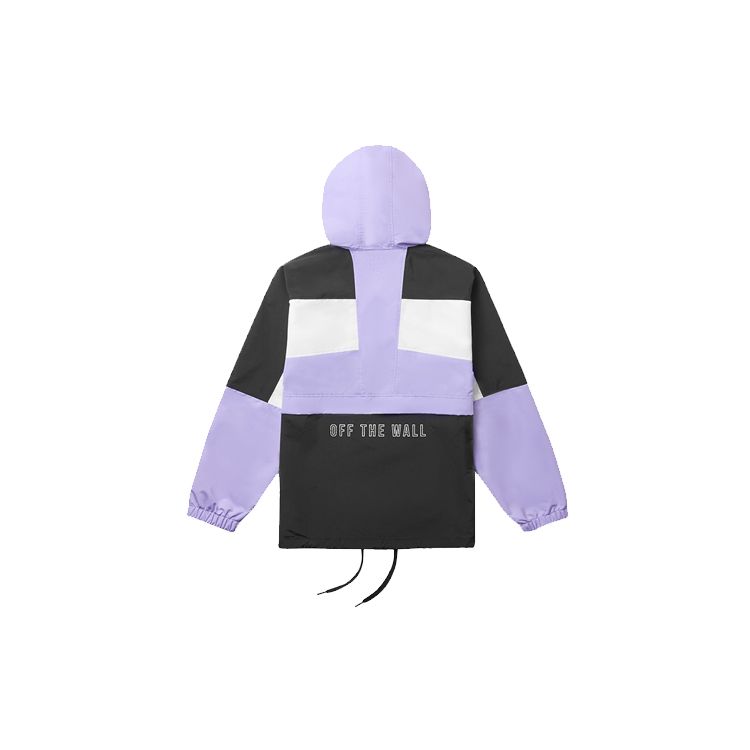 Vans Keep On Trucking Sports Pullover Zip Jacket Color Block Women jackets VN0A48BSBLK