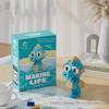 Marine Life Mini Block Toy Set: Shark & Penguin Compatible with Lego