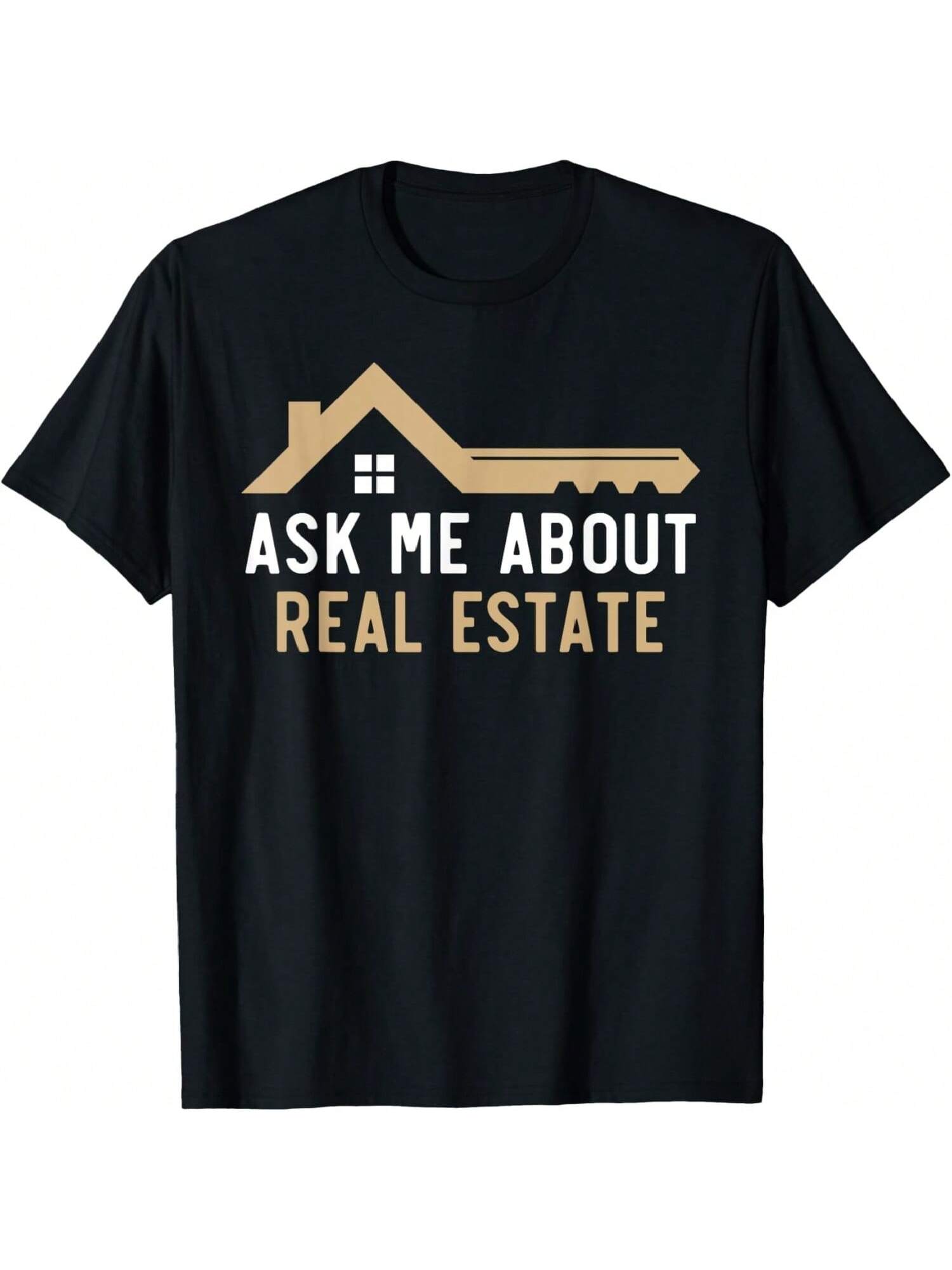 Ask Me About Real Estate House Agent Real Estate Agent T-Shirt S