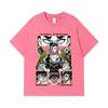 275 GSM Washed T-shirts 100% Cotton Demon Slayer V84 Gyomei Print Unisex Heavy Cotton T Shirt