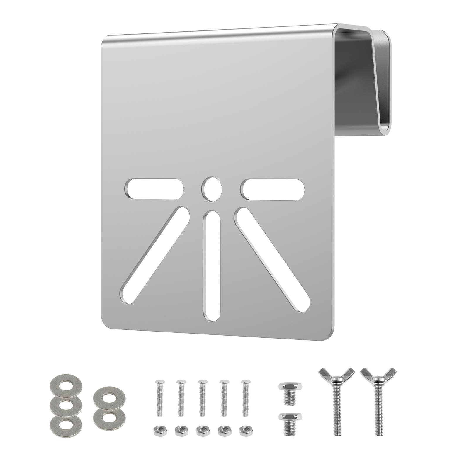 

Solar Security Camera Rack Mount Kits RVs Photovoltaic Brackets Gutter Mount Stainless Steel Bracket Holder Metal Mount Installa серебряный