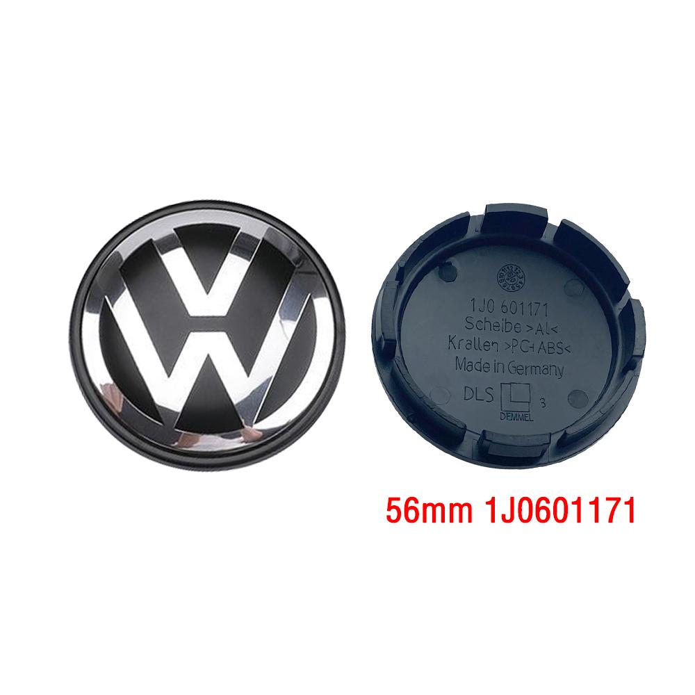 2026 New VW Volkswagen Car Wheel Center Hub Caps Cover 3D 4pcs 55mm 56mm 65mm 70mm for 4 5 6 7 Passat B5 B6 B7 Polo Touran CC accessories