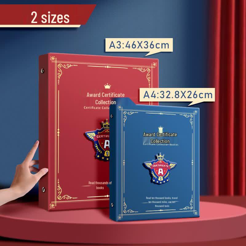 ShuXing Kids' Embossed Award & Art Certificate Display Album