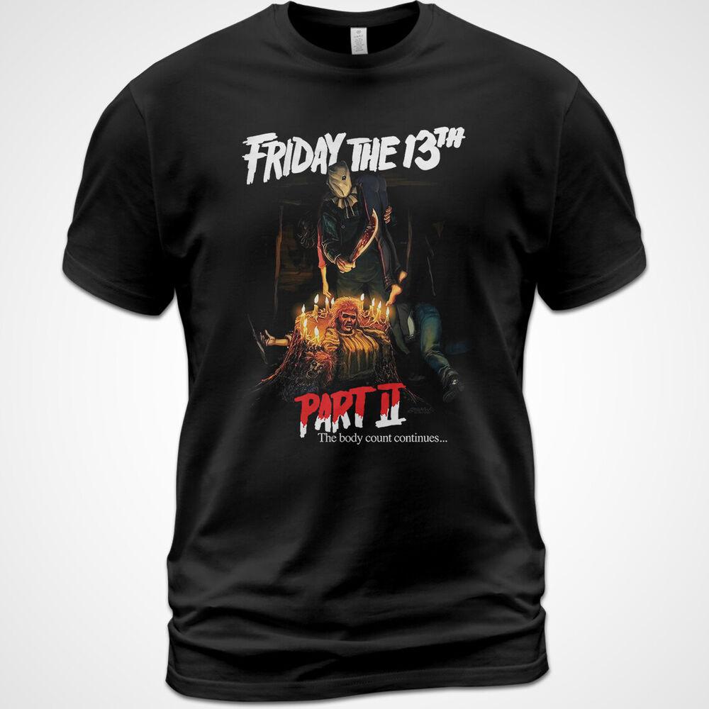 

Cotton T-shirt Tops Tee Friday The 13th Movie Tee Jason Voorhees horror Film 4XL
