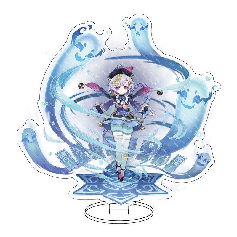 Exquisite Genshin Impact Barbatos Keqing Barbara Acrylic Figure Stand For Display Decor