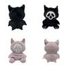 Ghostcat Face Qc Hell Death Plush Toy Halloween Night Light Doll