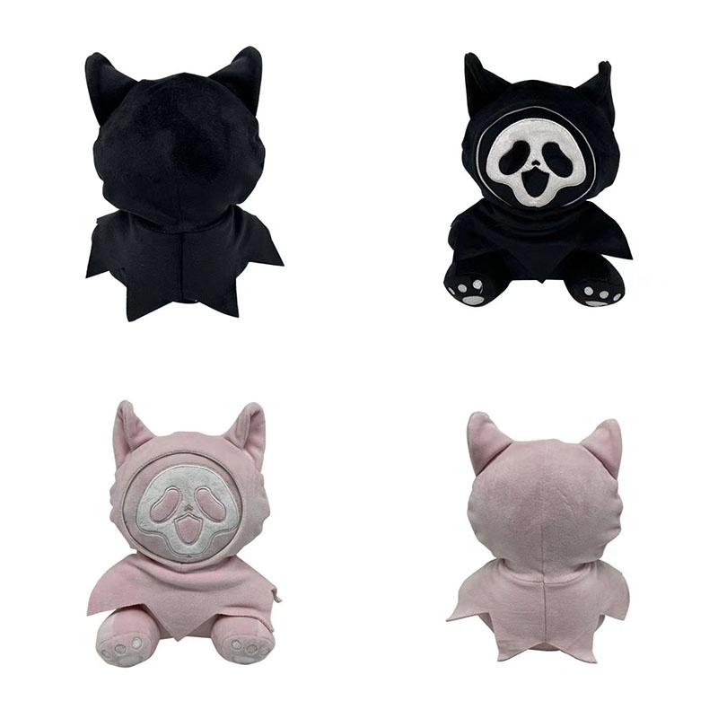 Ghostcat Face Qc Hell Death Plush Toy Halloween Night Light Doll