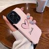 Custodia alla Moda Smile Rosa Cuore d'Amore in Silicone Per iPhone 15 13 Max 14 Plus 11 12 Mini SE 7 8 X XS XR Pelle Antiurto Copertura Totale