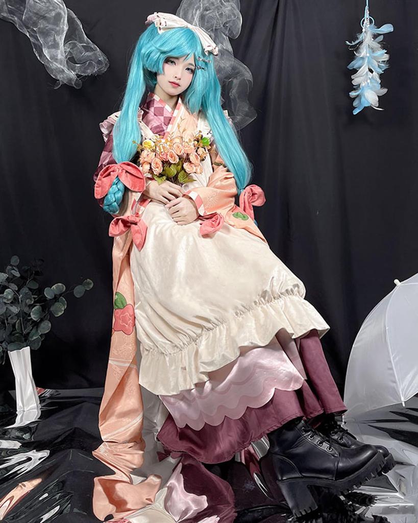 Hatsune Miku Cosplay Halloween Japanese Hakama SNOW MIKU Snow Miku 2024 [milky Time]