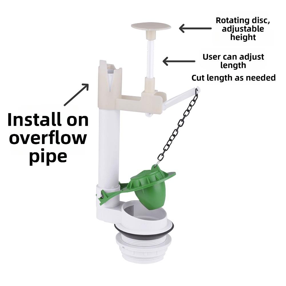 For Brazilian Toilet Tank Flush Button, Single Flush Button With Bracket Toilet Tank Cover For Long-lasting Construction Bathroo