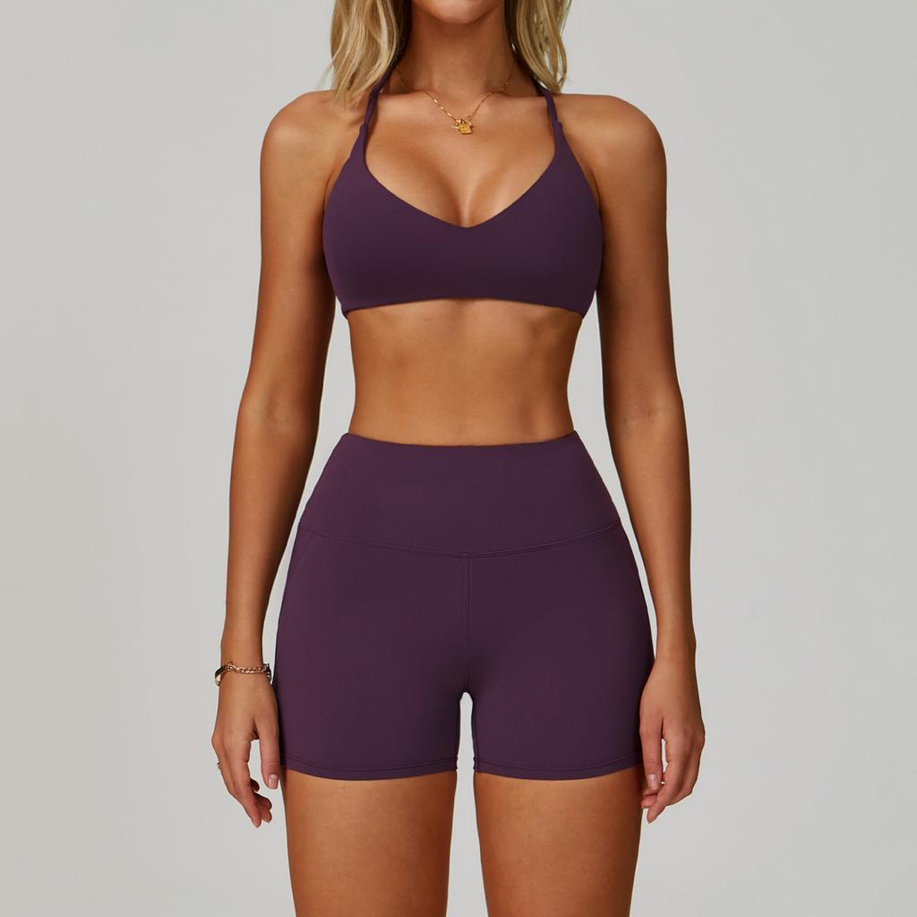 2 Piece Set Women's Tracksuit Fitness Clothes Yoga Sets Sportswear Workout Bra High Waist Leggings Set Gym Clothing Sports Suits