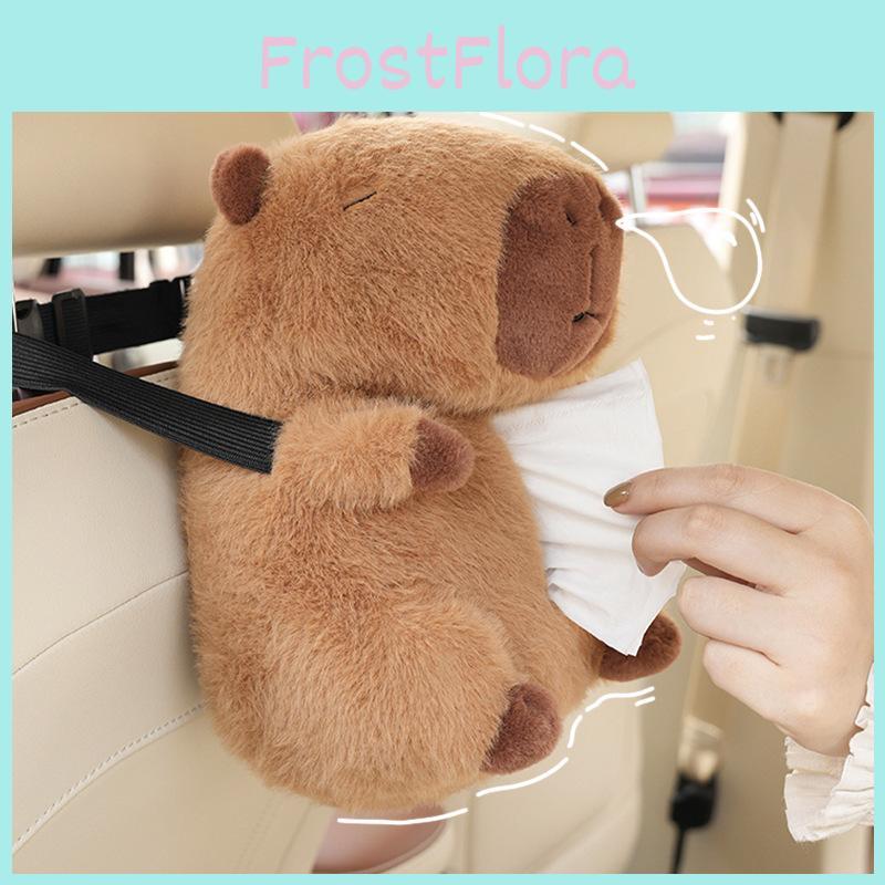 Niedlicher Capybara Plüsch Auto Taschentuchbox Halter Weiches und flauschiges Design!