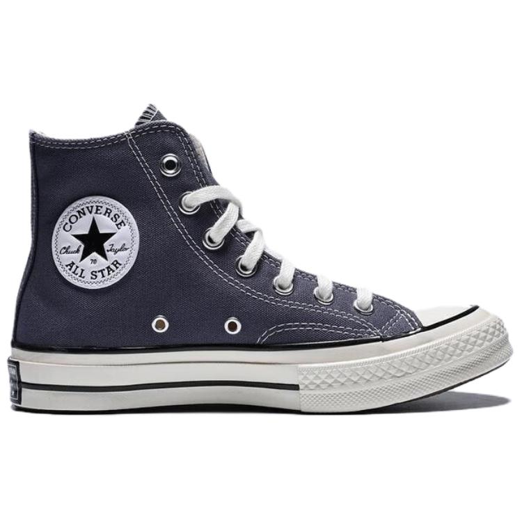 Converse CHUCK TAYLOR 70S SEASONAL fashionable and comfortable durable high-top canvas shoes unisex dark blue