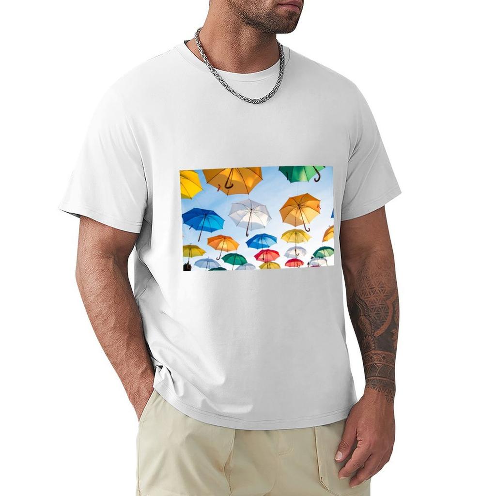 Umbrella Design Tshirt Cool Feeling Summer Tee Shirt