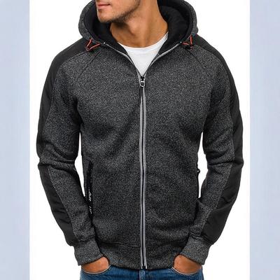Heren Casual Jacquard Fleece Hoodie Vest 3