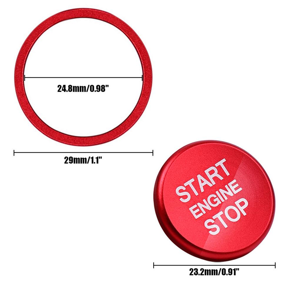 Engine Start Stop Button Ring Ignition Cover Trim for VW Arteon CC Passat B8 Golf 7 Magotan Jetta T-Roc, Interior Accessory