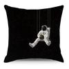 Wish Pillowcase Astronaut Planet Linen Pillow Cushion Cover
