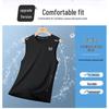 MiiOW Men's Summer Lightweight Quick-Dry Sleeveless T-Shirt